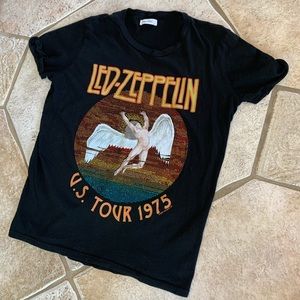 Lauren Moshi Crystal Led Zeppelin T-Shirt NWOT